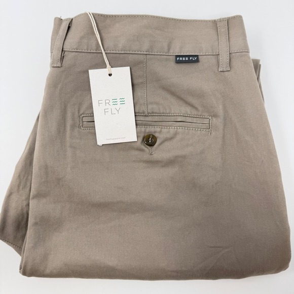 Free Fly Apparel Other - FREE FLY Mens Anchor Chino Pants Vintage Khaki Comfort‎ Stretch Size 36x32 NEW
